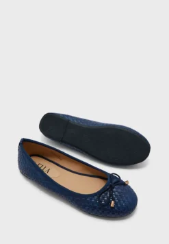 ELLA Textured Ballerina Flat Shoe -Cheap Sandal & Sneaker Store 3 zoom desktop 1401