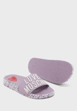 LOVE MOSCHINO Printed Pool Slides -Cheap Sandal & Sneaker Store 3 zoom desktop 1449