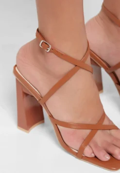 ELLA Strappy Square Toe Flared Heel Sandal 5 ELLA Strappy Square Toe Flared Heel Sandal -Cheap Sandal & Sneaker Store 3 zoom desktop 149