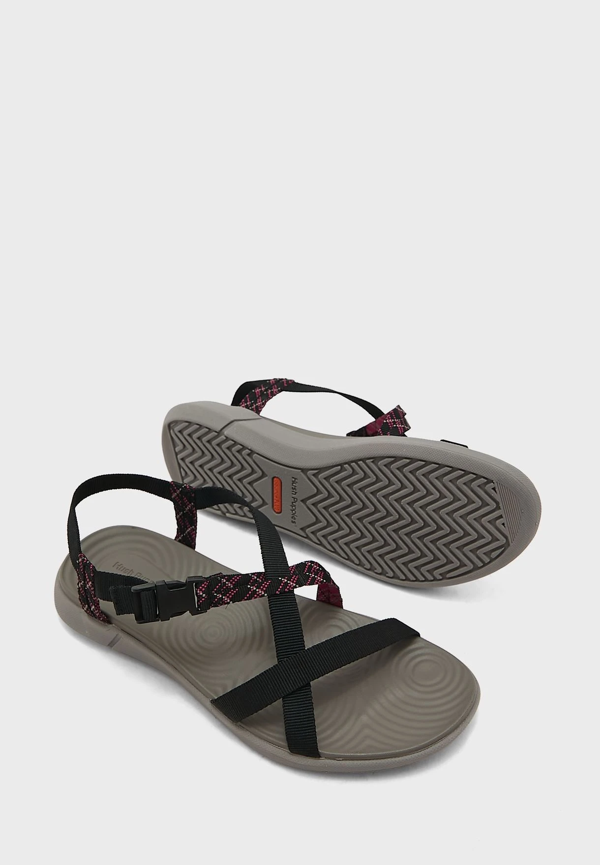 Hush Puppies Multi Strap Low Heel Sandals 3 Hush Puppies Multi Strap Low Heel Sandals - Image 3