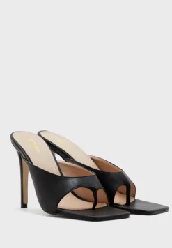 ELLA Square Toe Post Heeled Mule Sandal 6 ELLA Square Toe Post Heeled Mule Sandal -Cheap Sandal & Sneaker Store 3 zoom desktop 216