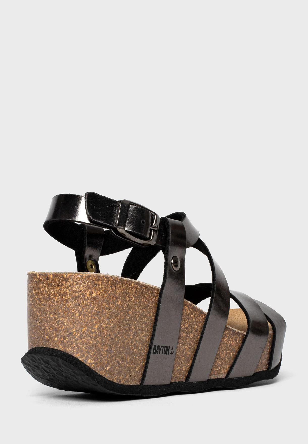 Palmas Strappy Mid Heel Wedges 3 Palmas Strappy Mid Heel Wedges - Image 3