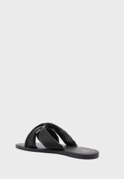 ELLA Ribbed Twisted Flat Sandal -Cheap Sandal & Sneaker Store 3 zoom desktop 378