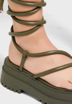 Public Desire Origin Lace Ups Low Heel Sandals 5 Public Desire Origin Lace Ups Low Heel Sandals -Cheap Sandal & Sneaker Store 3 zoom desktop 384