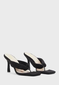 ELLA Towelling Toepost Stiletto Mule -Cheap Sandal & Sneaker Store 3 zoom desktop 518
