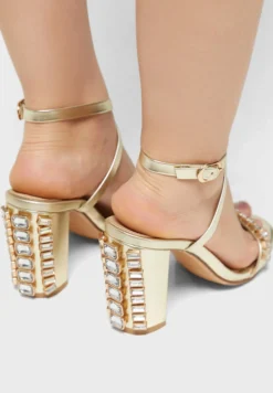 Jewelled Feature Heel Ankle Strap Sandal -Cheap Sandal & Sneaker Store 3 zoom desktop 520