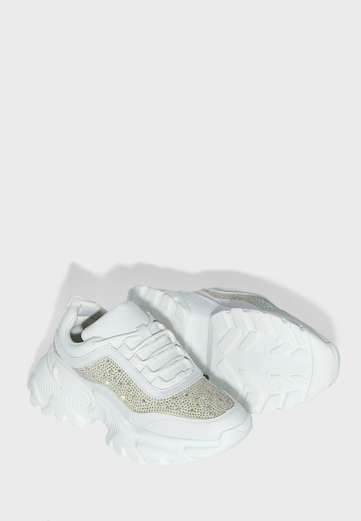 Diamante Detail Chunky Sneaker 3 Diamante Detail Chunky Sneaker - Image 3