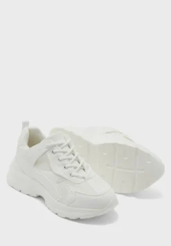 Tonal Chunky Pearl Detail Sneaker 6 Tonal Chunky Pearl Detail Sneaker -Cheap Sandal & Sneaker Store 3 zoom desktop 674