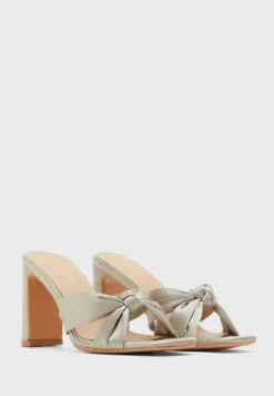 Satin Knot Detail Mule Sandal -Cheap Sandal & Sneaker Store 3 zoom desktop 68