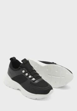 Pearl Detail Chunky Sneaker -Cheap Sandal & Sneaker Store 3 zoom desktop 700