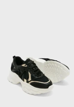 Metallic Detail Chunky Sneaker -Cheap Sandal & Sneaker Store 3 zoom desktop 701