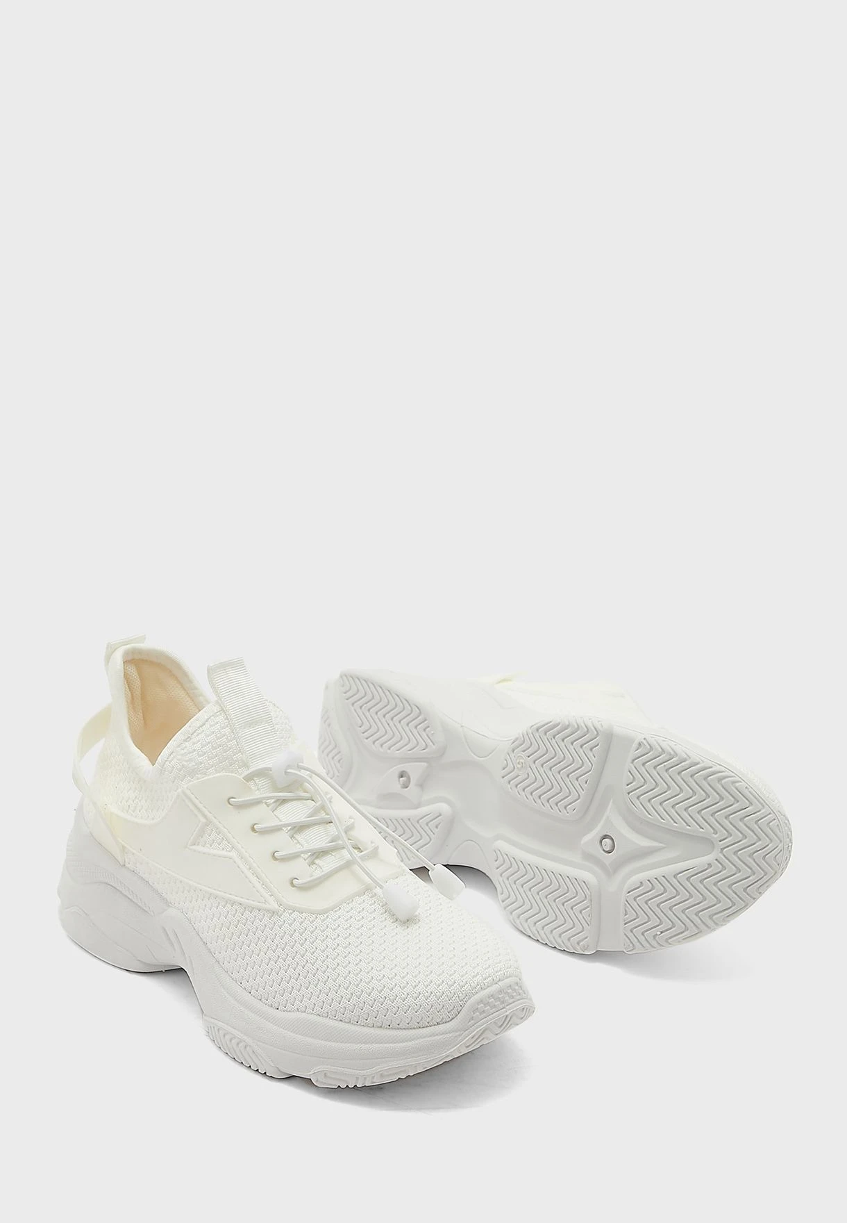 Knit Chunky Tassel Detail Sneaker 3 Knit Chunky Tassel Detail Sneaker - Image 3