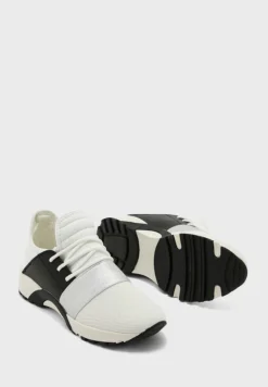 Elastic Detail Lace Up Sneaker -Cheap Sandal & Sneaker Store 3 zoom desktop 851