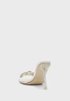 Clear Diamante Bow Square Toe Sandal -Cheap Sandal & Sneaker Store 3 zoom desktop 96