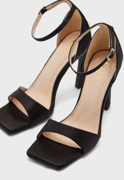 ELLA Satin Square Toe Ankle Strap Sandal -Cheap Sandal & Sneaker Store 4 zoom desktop 112