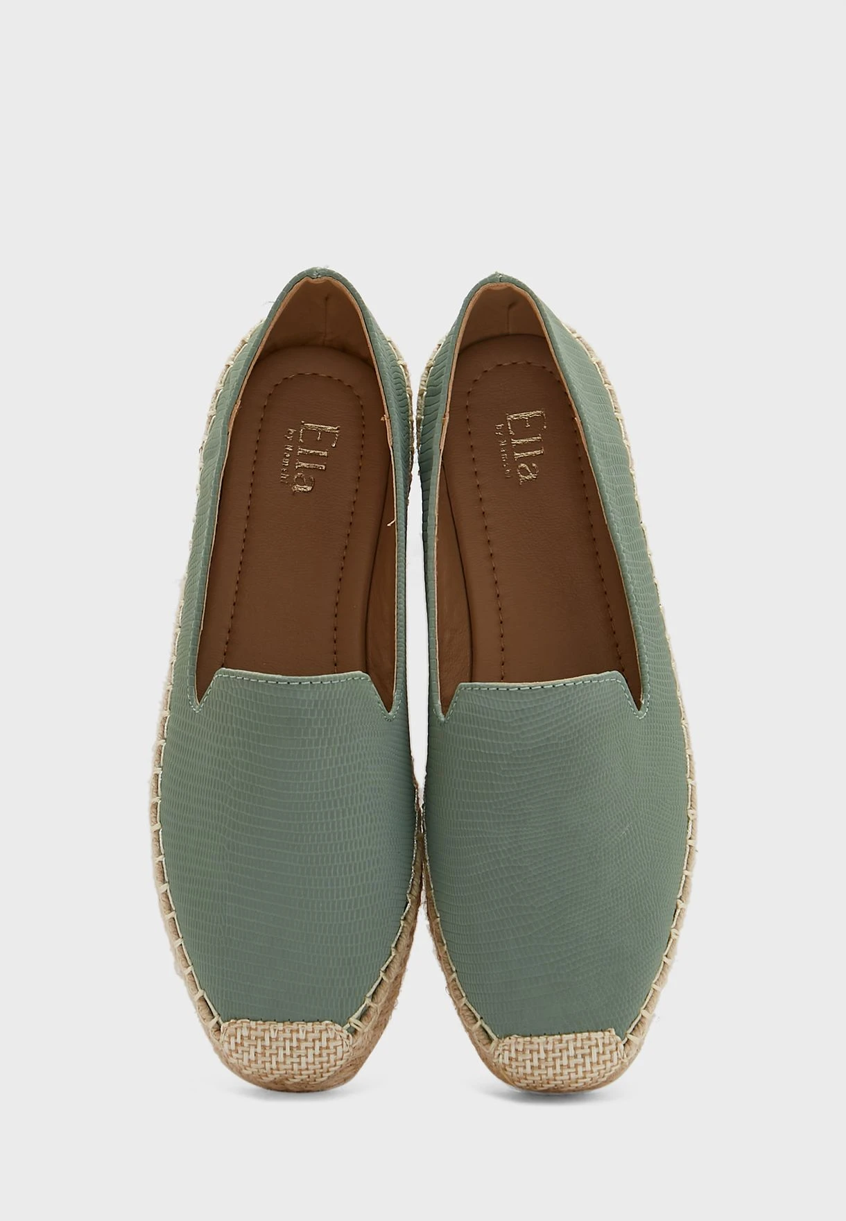 ELLA Textured Shiny Espadrille 4 ELLA Textured Shiny Espadrille - Image 4