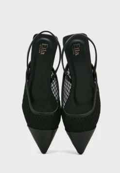 ELLA Net Detail Pointed Flat Shoe -Cheap Sandal & Sneaker Store 4 zoom desktop 1307