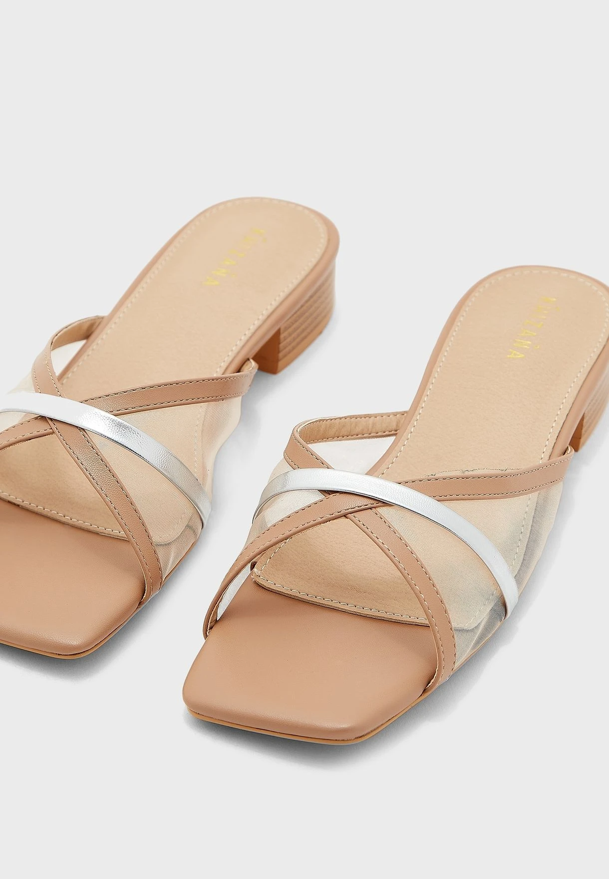 Sheer And Metallic Mule Sandal 4 Sheer And Metallic Mule Sandal - Image 4