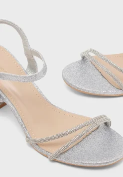 Rhinestone Upper Heel Sandals -Cheap Sandal & Sneaker Store 4 zoom desktop 146