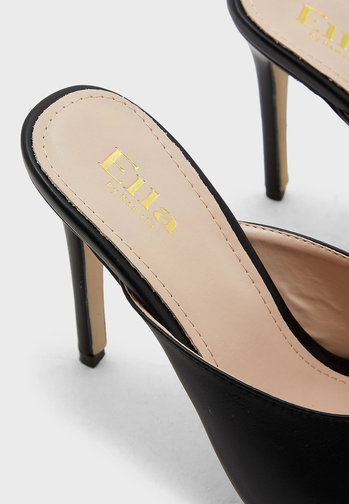 ELLA Square Toe Post Heeled Mule Sandal 4 ELLA Square Toe Post Heeled Mule Sandal - Image 4