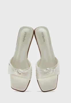 Bow Detailed Low Heel Sandals -Cheap Sandal & Sneaker Store 4 zoom desktop 207