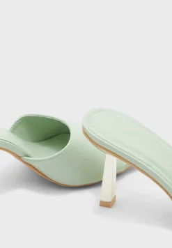 Perspex Slim Flared Heel Mule Sandal -Cheap Sandal & Sneaker Store 4 zoom desktop 209