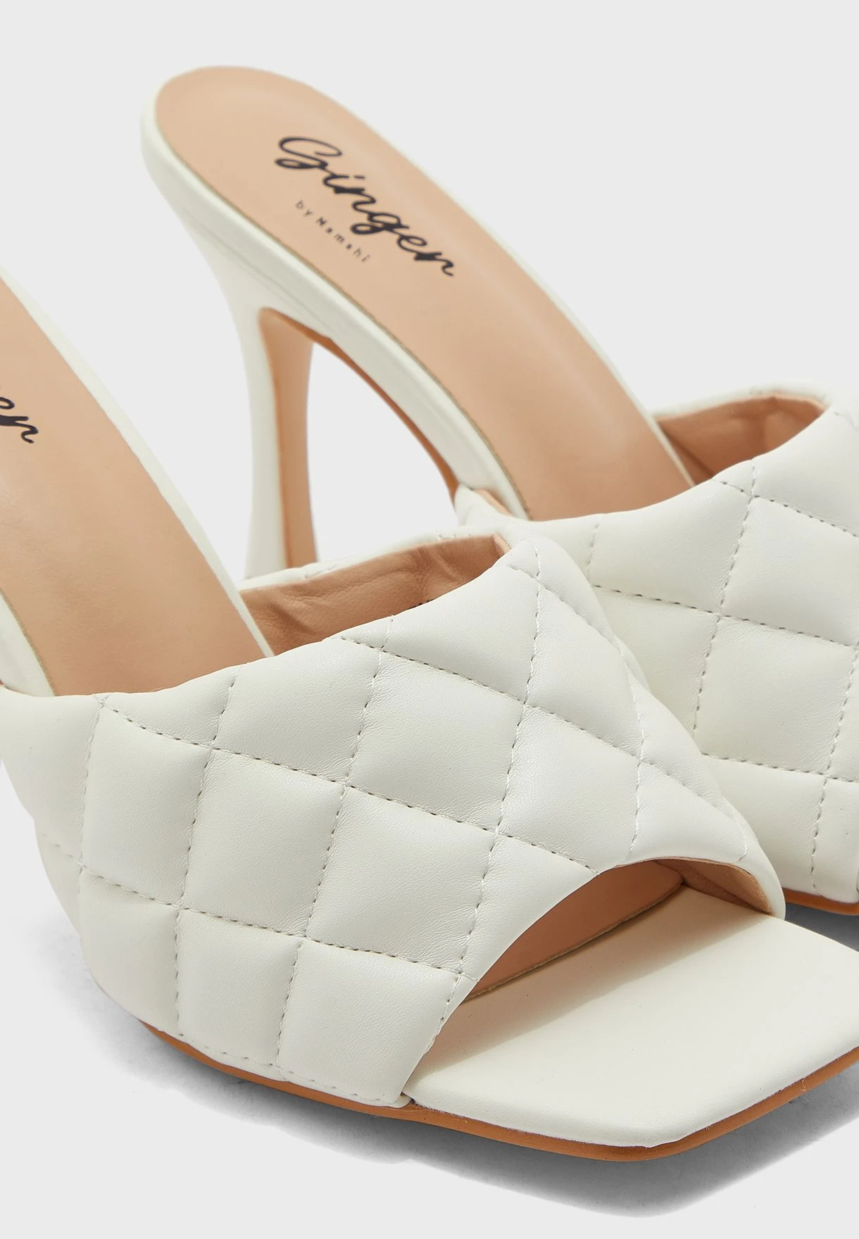 Quilted Square Toe Sandal 4 Quilted Square Toe Sandal - Image 4