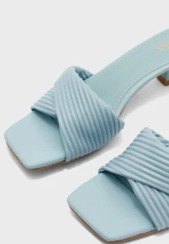 ELLA Ribbed Effect Square Toe Mule Sandal 7 ELLA Ribbed Effect Square Toe Mule Sandal -Cheap Sandal & Sneaker Store 4 zoom desktop 232