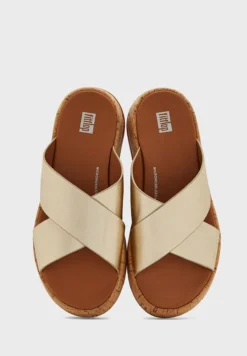 Fitflop F-Mode Metallic Cork Flatform Cross Sandals 7 Fitflop F-Mode Metallic Cork Flatform Cross Sandals -Cheap Sandal & Sneaker Store 4 zoom desktop 25