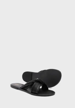 ELLA Ribbed Twisted Flat Sandal -Cheap Sandal & Sneaker Store 4 zoom desktop 347