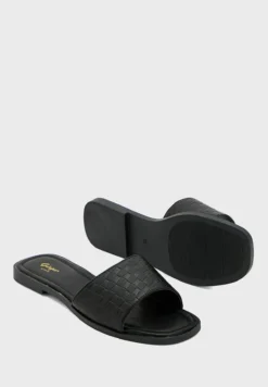 Toweling Checked Flat Sandal -Cheap Sandal & Sneaker Store 4 zoom desktop 391