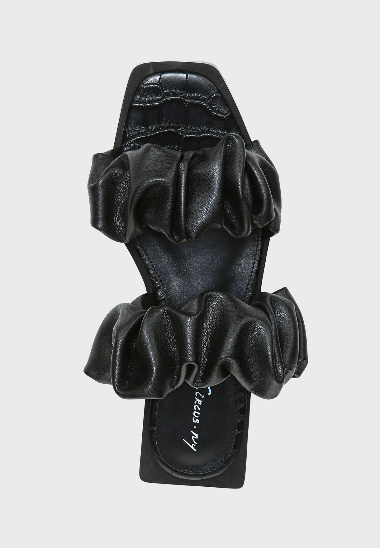 Ruched Strap Flat Sandals 4 Ruched Strap Flat Sandals - Image 4