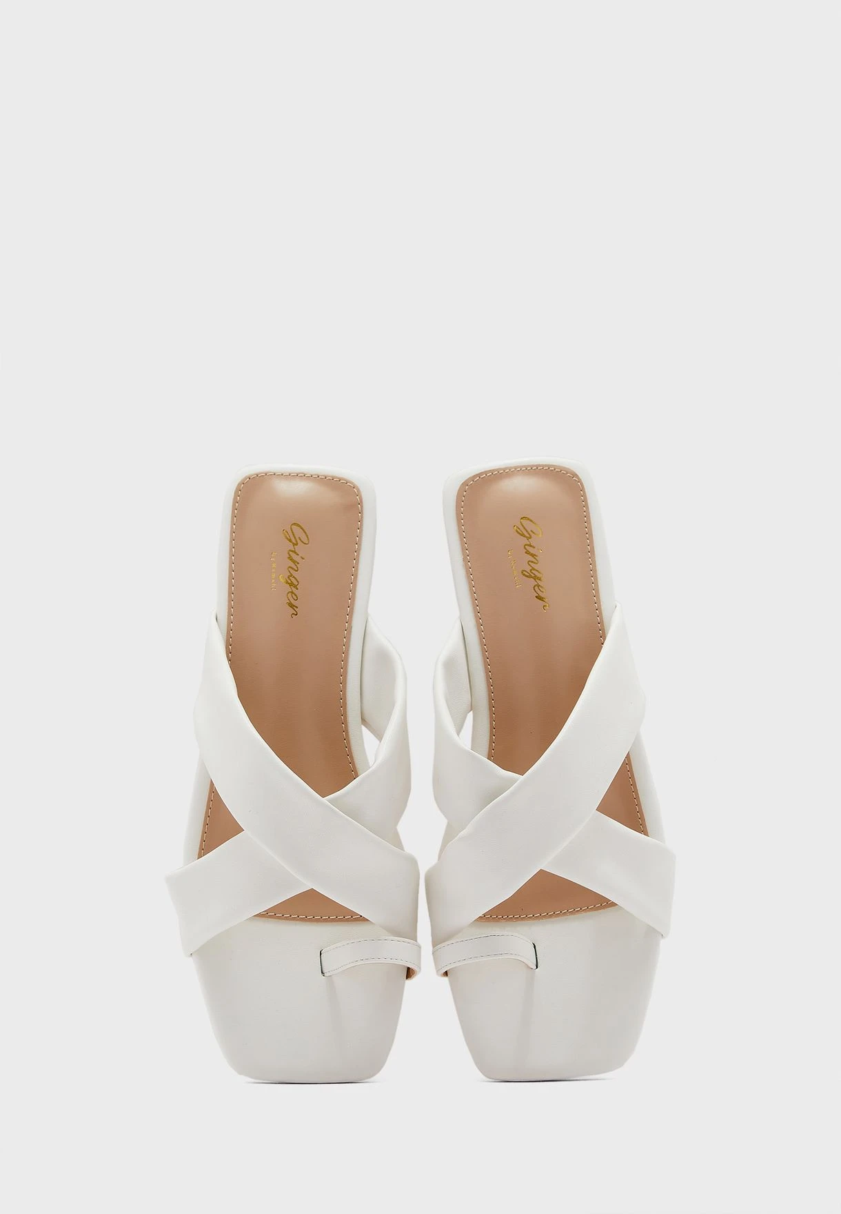 Cross Over Toe Loop Flat Sandal 4 Cross Over Toe Loop Flat Sandal - Image 4