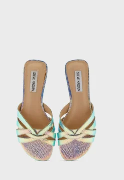 Steve Madden Glittery Detailed Flat Sandals -Cheap Sandal & Sneaker Store 4 zoom desktop 424