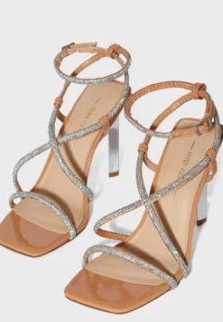 RIVER ISLAND Embel Metal Heel Barely There Sandals 7 RIVER ISLAND Embel Metal Heel Barely There Sandals -Cheap Sandal & Sneaker Store 4 zoom desktop 473