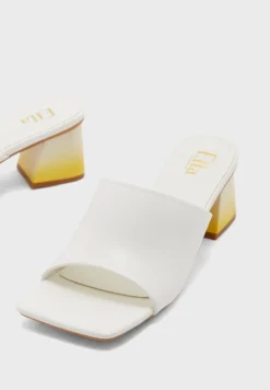 ELLA Flared Heel Squared Toe Mule -Cheap Sandal & Sneaker Store 4 zoom desktop 58