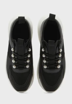 Pearl Detail Chunky Sneaker -Cheap Sandal & Sneaker Store 4 zoom desktop 649