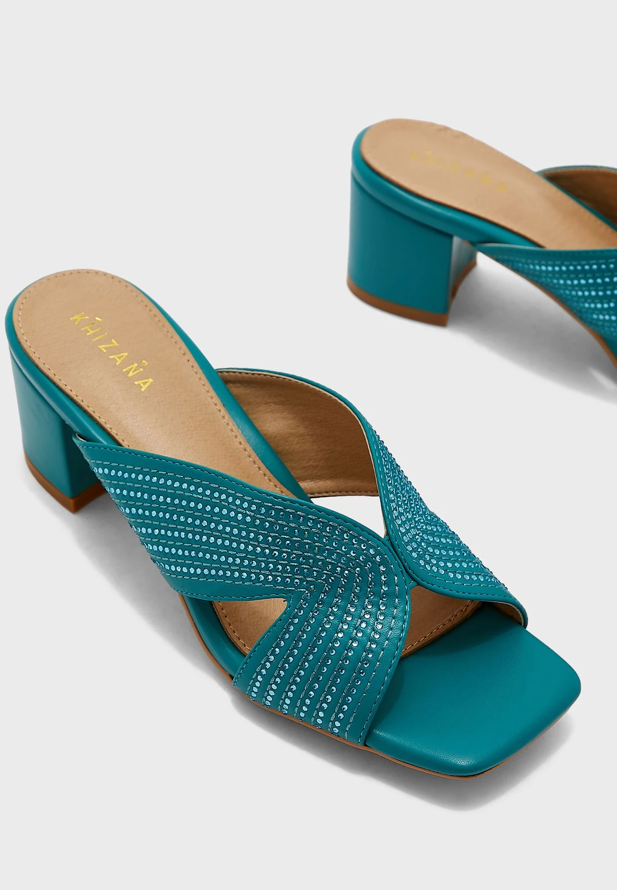 Diamante Stitch Cutout Mule Sandal 4 Diamante Stitch Cutout Mule Sandal - Image 4