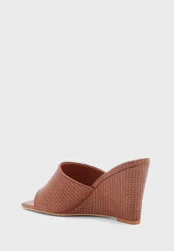 ELLA Weaved Effect Square Toe Wedge Sandal -Cheap Sandal & Sneaker Store 5 zoom desktop 109