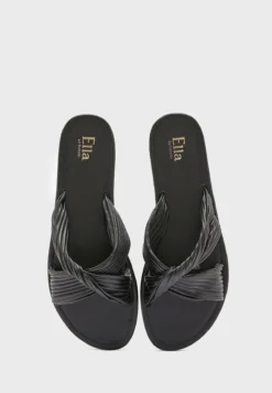 ELLA Ribbed Twisted Flat Sandal -Cheap Sandal & Sneaker Store 5 zoom desktop 136