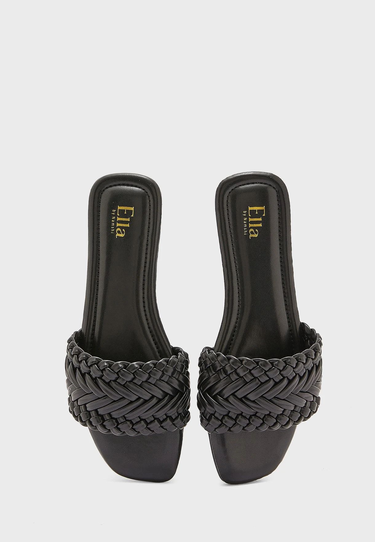 ELLA Braided Square Toe Flat Sandal 5 ELLA Braided Square Toe Flat Sandal - Image 5