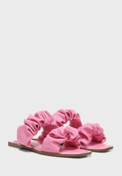 Ruched Strap Flat Sandals -Cheap Sandal & Sneaker Store 6 zoom desktop 4